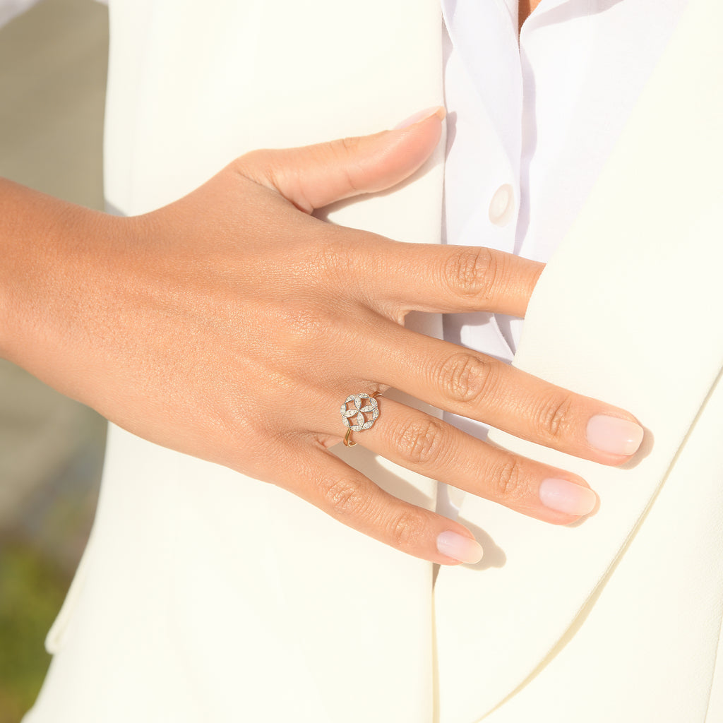 Bague "Rosetta" D0,10/24
