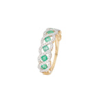 Bague "Green Tarlac" D 0,056/16 Em 0,72/6 - Or Jaune 375/1000