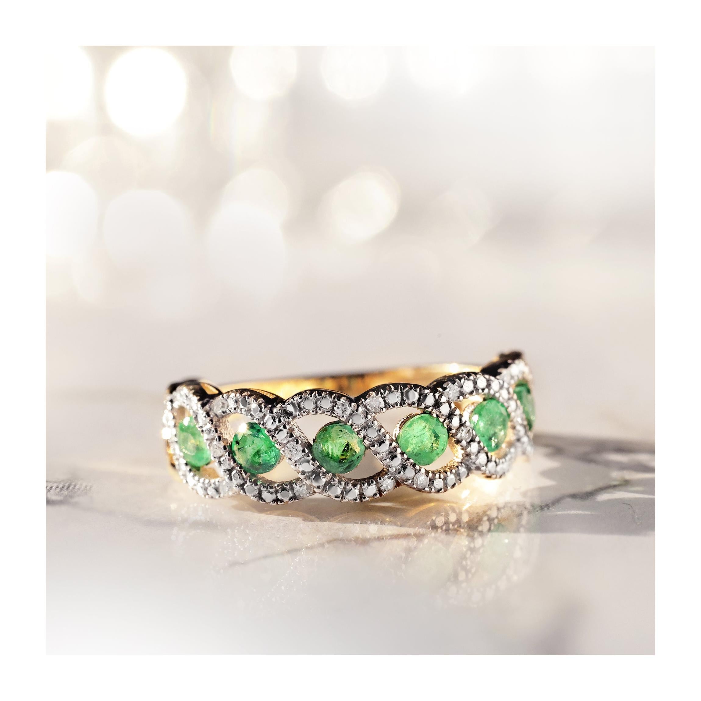 Anillo "Tarlac Verde" D 0,056/16 Em 0,72/6