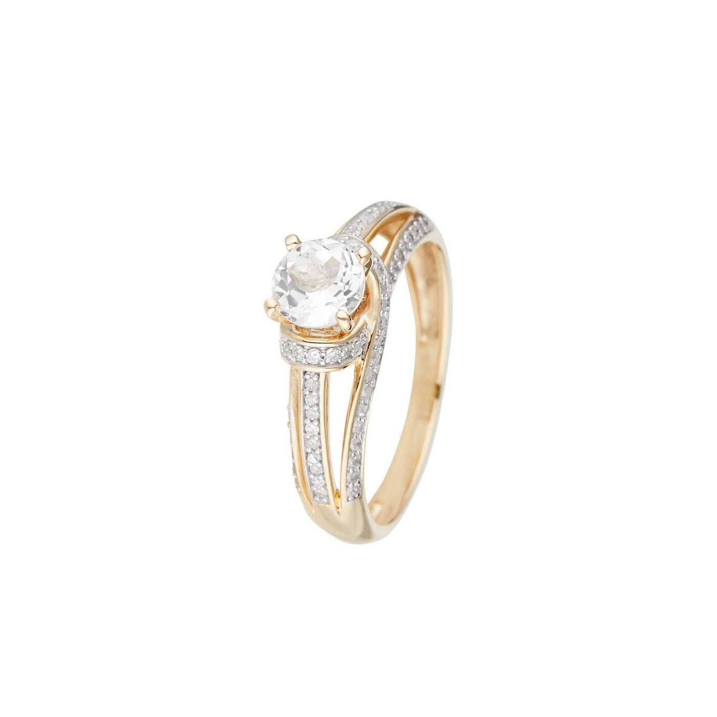 "Mackay" ring D 0.32/76 Wt 1.43/1 - 375/1000 Yellow Gold