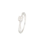"Lismore" Ring D 0.16/21 - 375/1000 White Gold