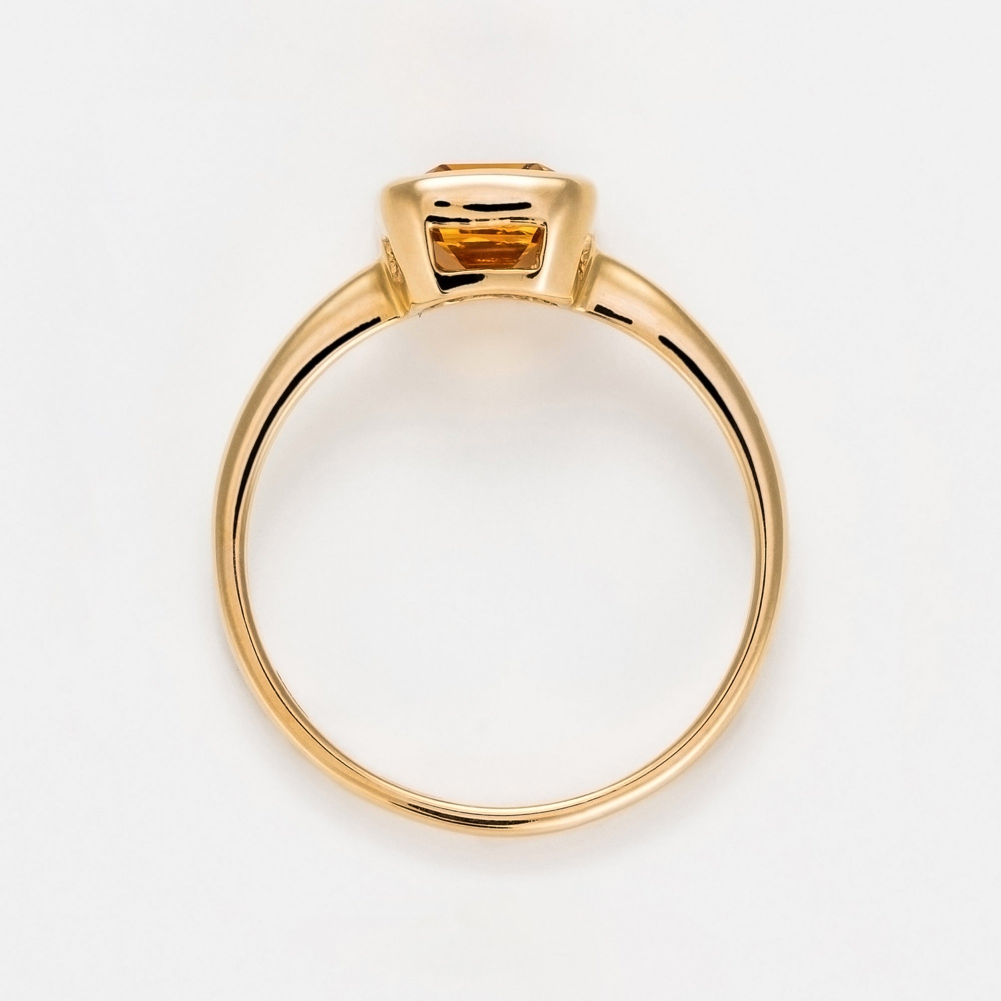 Bague "Classy" Citrine 1,86/1 - Or Jaune 375/1000