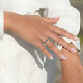 Bague "Lune D'Or" D0,011/3; Sa0,56/4