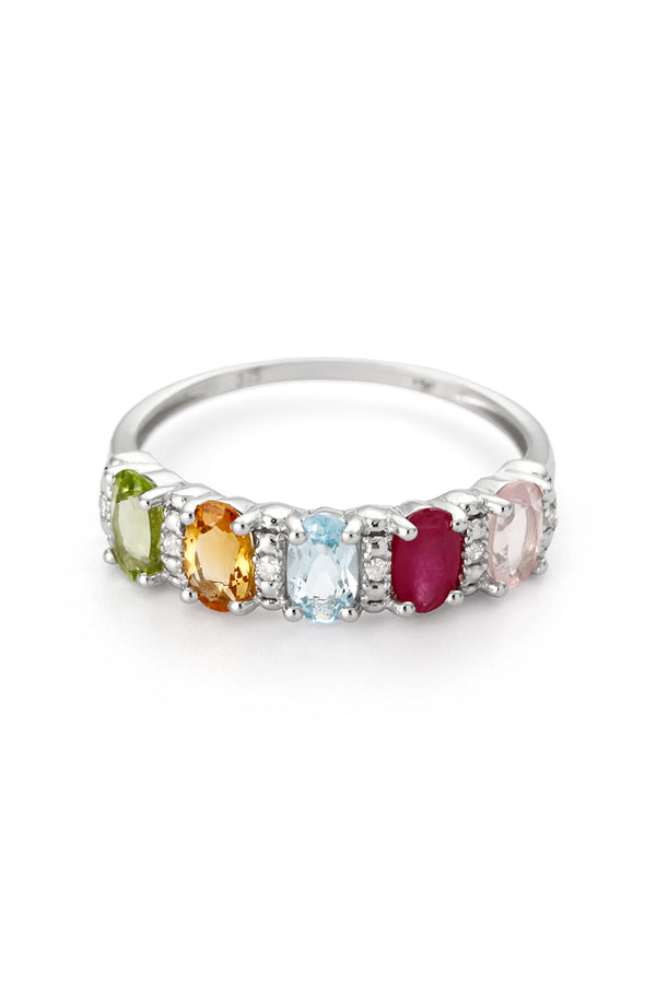 Bague "Florentine" D0,033/6; Pd0,272/1; Ct0,44/1; Bt0,35/1; Ru0,35/1; Rq0,33/1