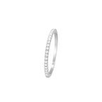 "Alliance Délice" Diamond Ring 0.16/20 - 375/1000 White Gold