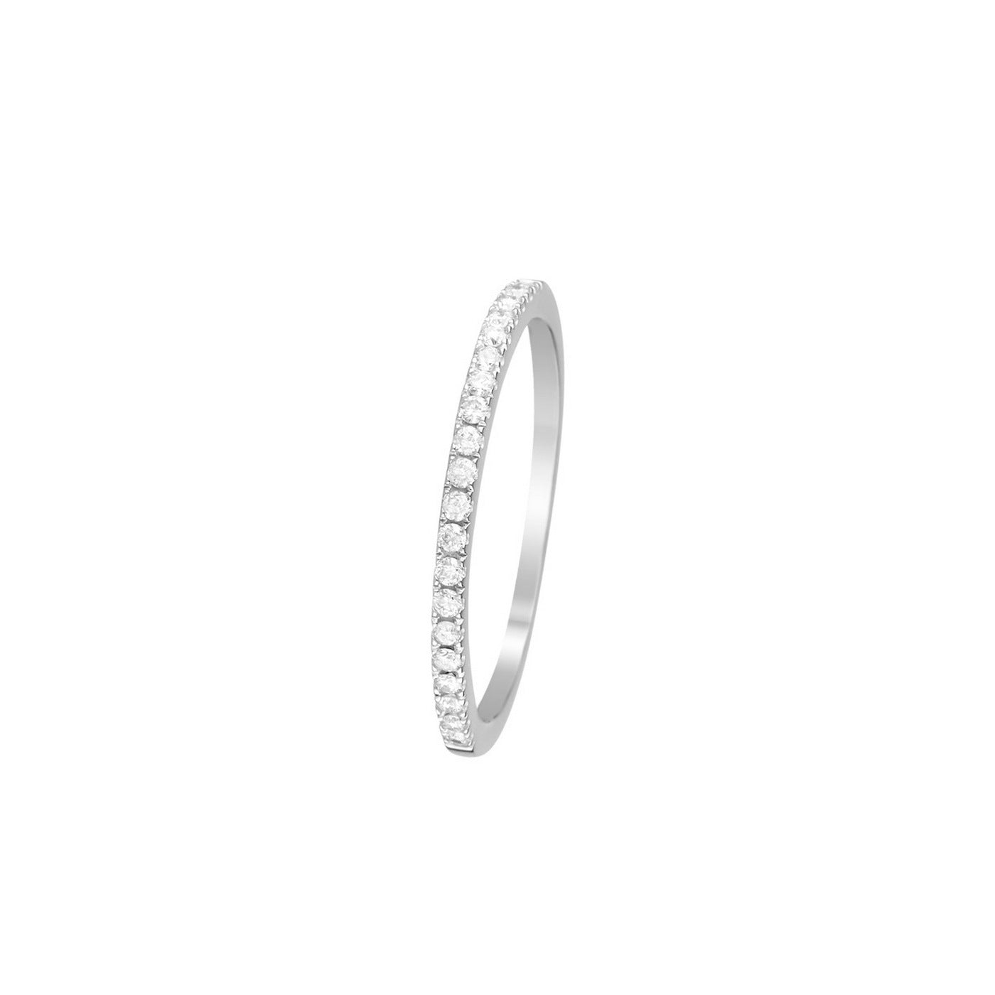 "Alliance Délice" Diamond Ring 0.16/20 - 375/1000 White Gold