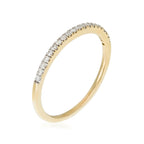 Anillo "Alliance Délice" Diamantes 0.16/20 - Oro amarillo 375/1000