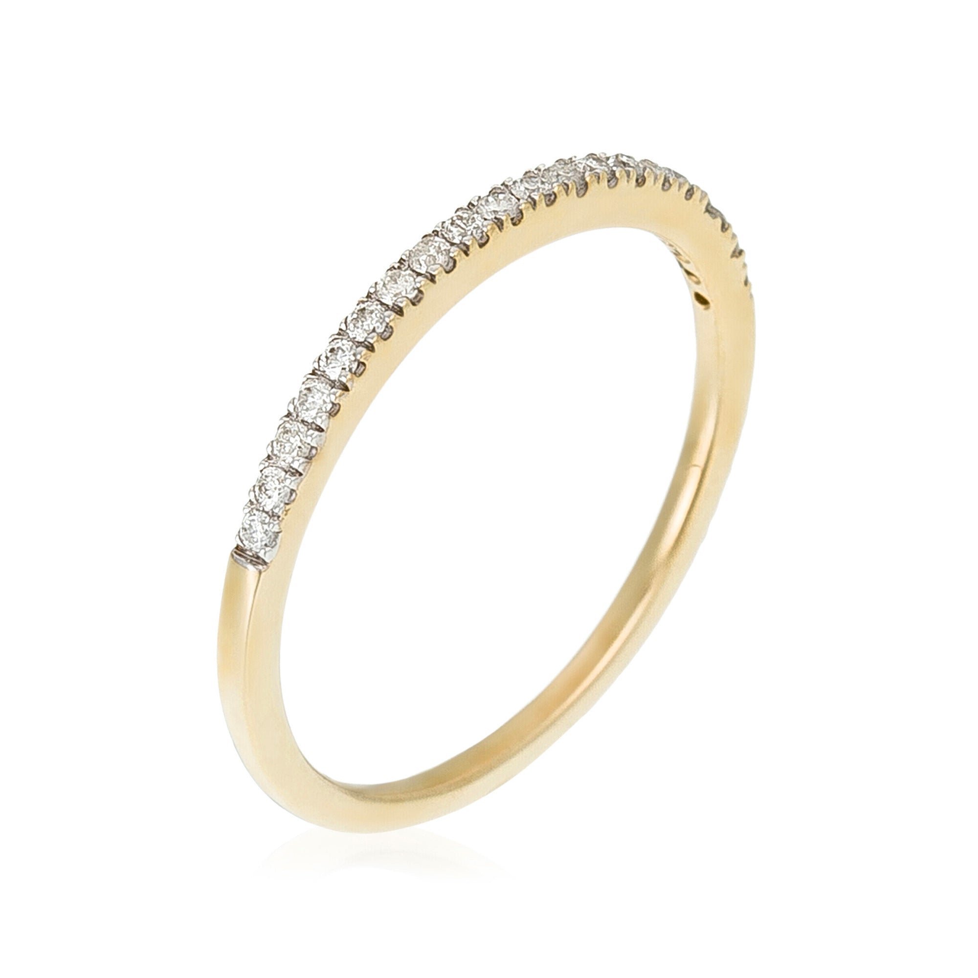 Anillo "Alliance Délice" Diamantes 0.16/20 - Oro amarillo 375/1000