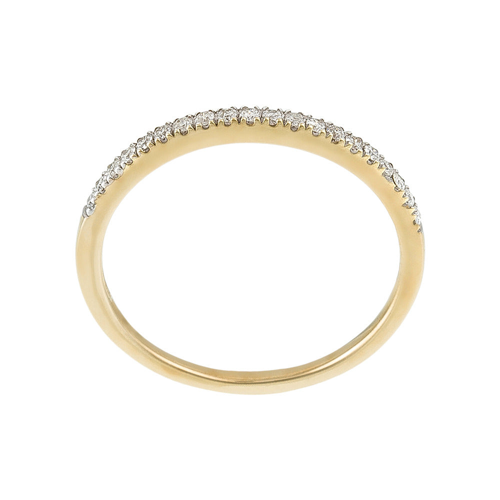Anillo "Alliance Délice" Diamantes 0.16/20 - Oro amarillo 375/1000