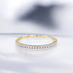 "Delightful Alliance" Ring with 0.16/20 diamonds - 375/1000 Yellow Gold