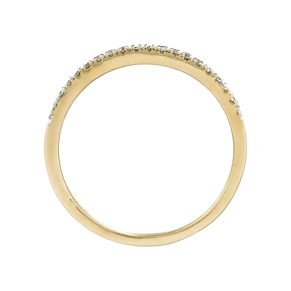 Anillo "Alliance Délice" Diamantes 0.16/20 - Oro amarillo 375/1000