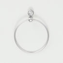 Bague "Binja" D 0,068/1 - Or Blanc 375/1000
