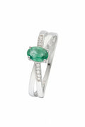 Bague "Ambi" D 0,035/10 Emeraude 0,605/1