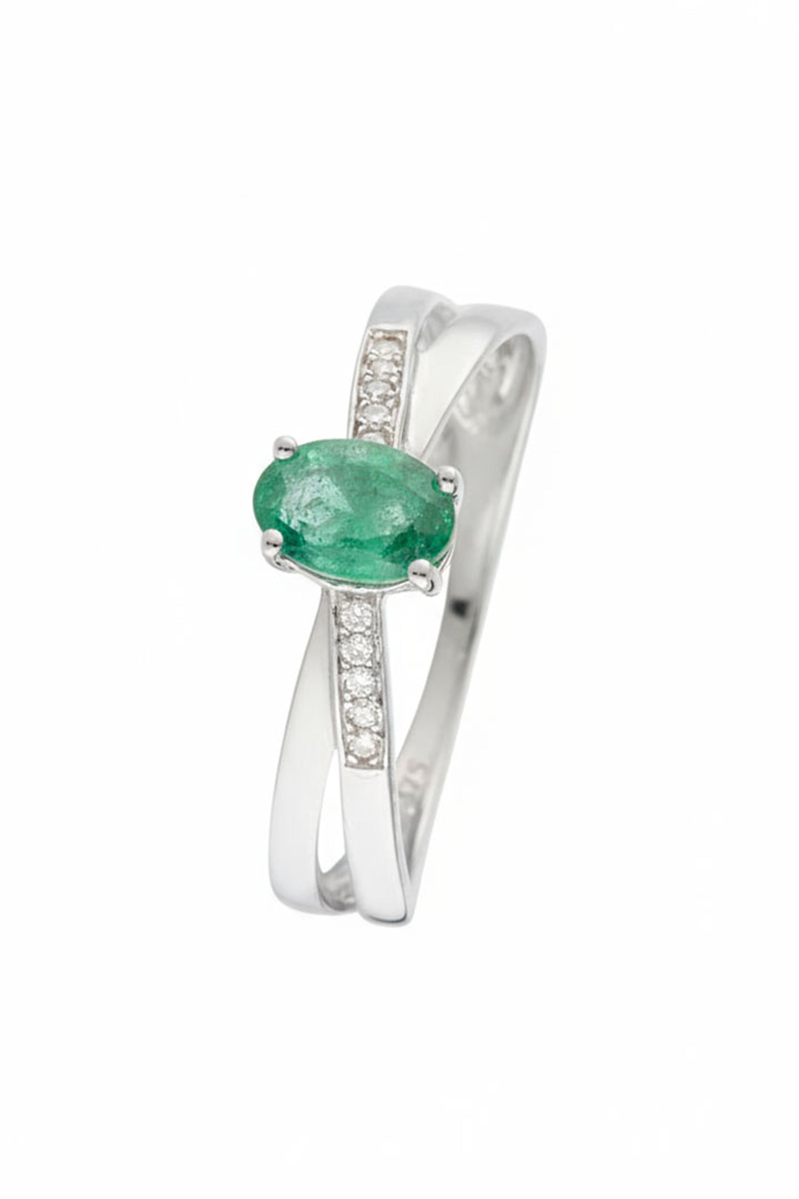 Bague "Ambi" D 0,035/10 Emeraude 0,605/1