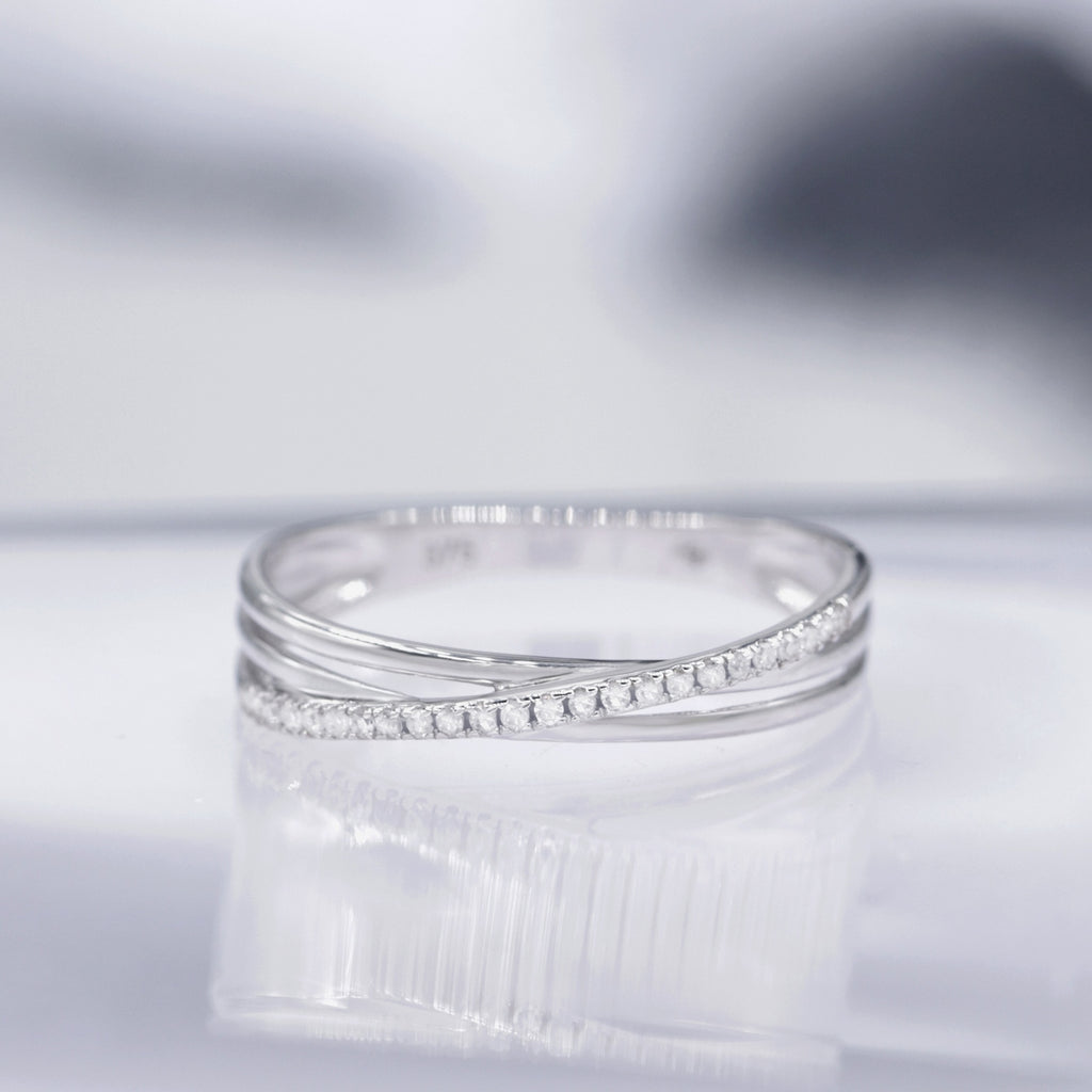 "Kudai" Ring D 0.269/17 - 375/1000 White Gold