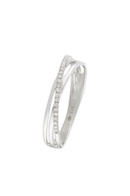 Bague "Kudai" D 0,269/17 - Or Blanc 375/1000
