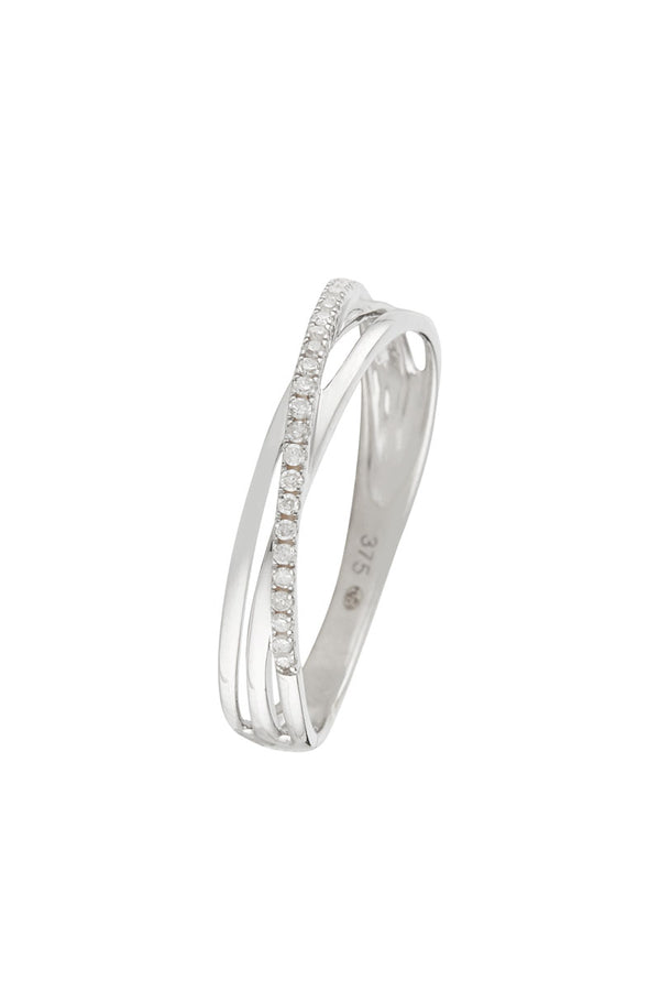 Anillo "Kudai" D 0.269/17 - Oro blanco 375/1000