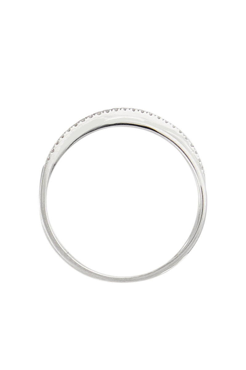 Bague "Kudai" D 0,269/17 - Or Blanc 375/1000