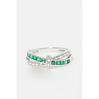 "Starky" Ring D 0.045/10 Emerald 0.045/10 - 375/1000 White Gold