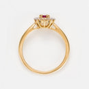 Bague "Joal" D0,26/10 Rubis 0,25/1 - Or Jaune 375/1000