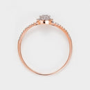 Bague "Côme" D 0,20/43 - Or Rose 375/1000