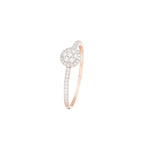 "Como" Ring, D 0.20/43 - 375/1000 Rose Gold