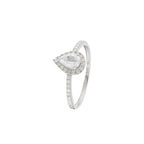 Ring "Pescara" D 0,202/32 White Topaze 0,825/1 - 375/1000 Hvidguld