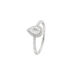 Anillo "Pescara" D 0.202/32 Topacio Blanco 0.825/1 - Oro Blanco 375/1000