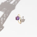 "Ihosy" Amethyst Ring 3.15/1 - 375/1000 Yellow Gold