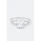 Bague "Miri" D 0,084/24 Topaze Blanche 2,45/1 - Or Blanc 375/1000