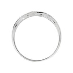Anillo "Ragon" Diamantes 0.03/6 y Diamantes Negros 0.07/8 - Oro blanco 375/1000
