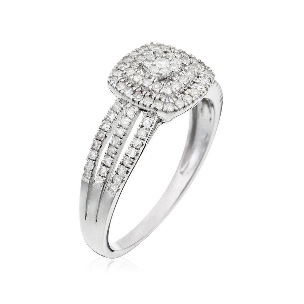 "Moromba" ring D 0.493/97 - 375/1000 White Gold