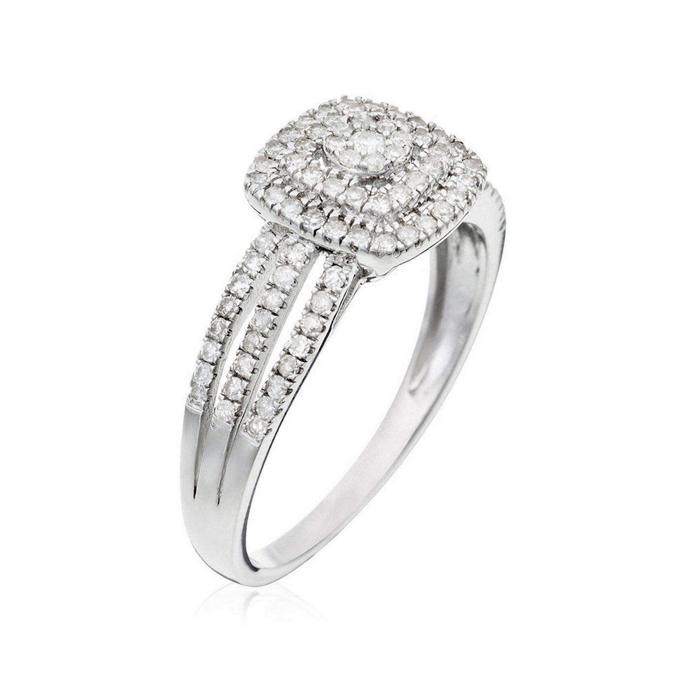 "Moromba" ring D 0.493/97 - 375/1000 White Gold