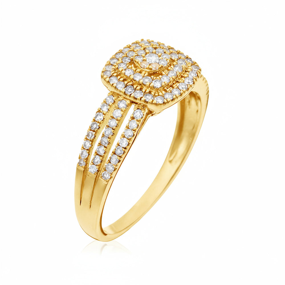 Anillo "Moromba" D 0.493/97 - Oro amarillo 375/1000