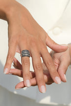 Bague "Maeva" D 0,501/64 - Or Blanc 375/1000