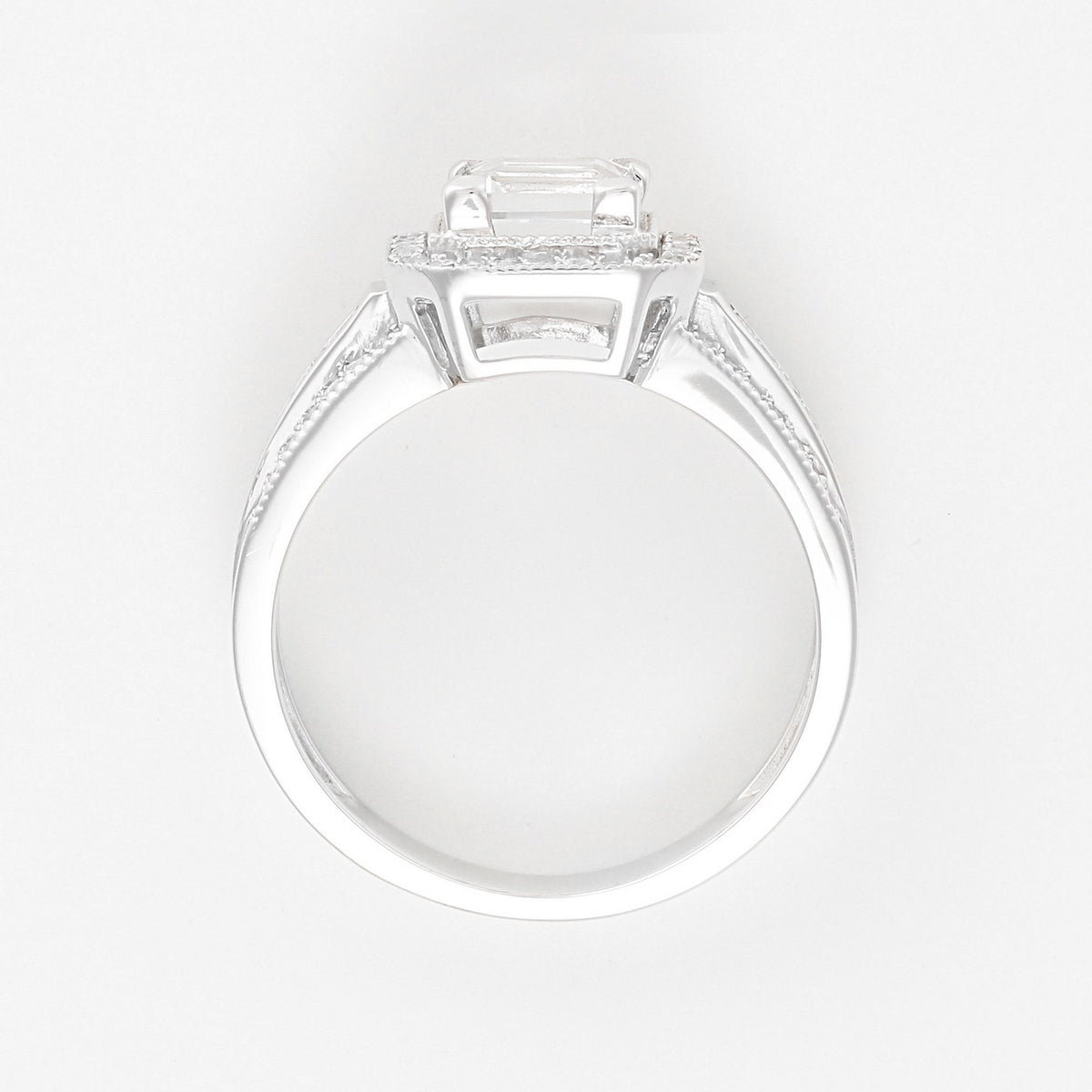 Ring "Remban" D 0,32/68 White Topaze 1,41/1 - Hvidguld 375/1000