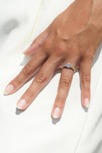 "Chera" ring D 0.291/40 White Topaz 1.573/1 - 375/1000 Rose Gold