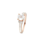 "Chera" ring D 0.291/40 White Topaz 1.573/1 - 375/1000 Rose Gold