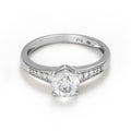 Bague "Sirana"  D 0,106/10  White Topaze 1,55/1