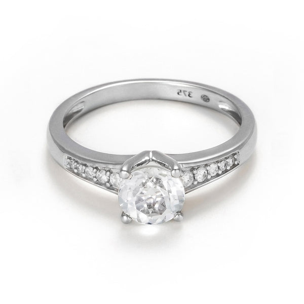 Bague "Sirana"  D 0,106/10  White Topaze 1,55/1
