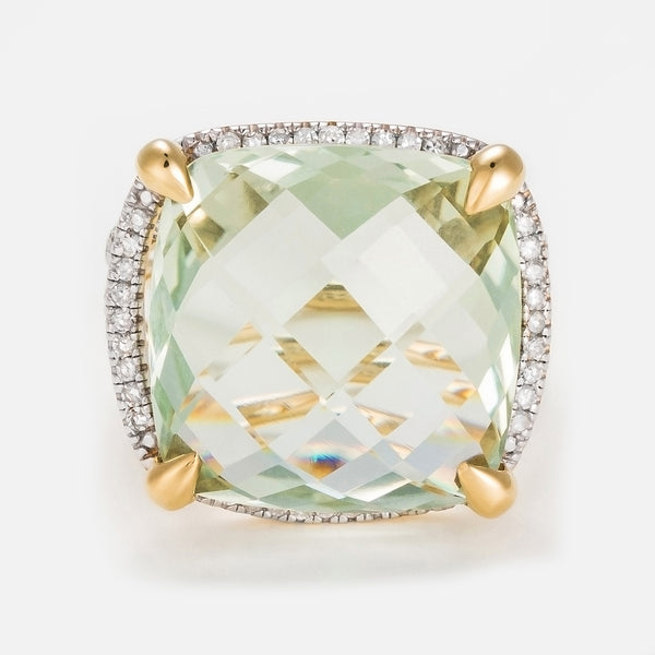 Bague "Rivière" D0,33/60 - Green Amethyst 16,9/1