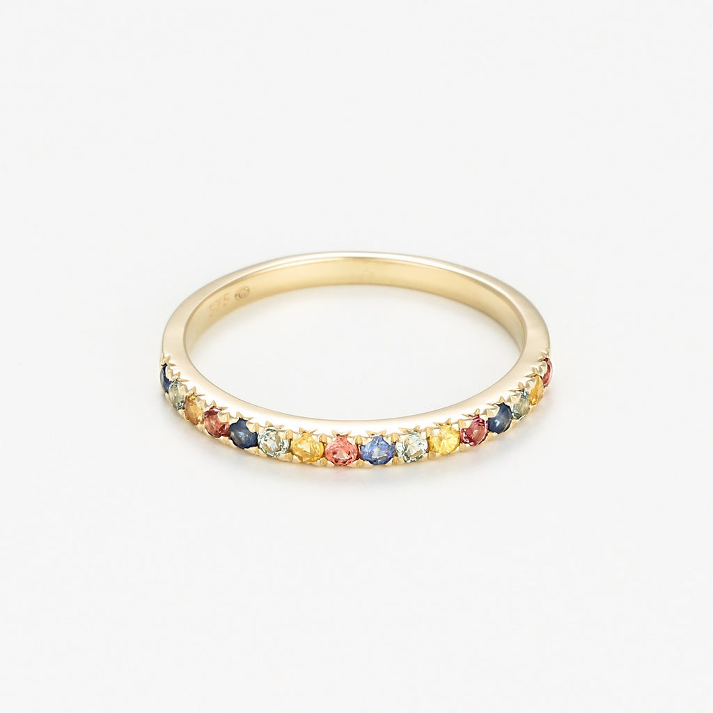 Anillo "Multicolor" - Oro amarillo 375/1000