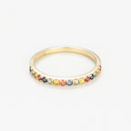 Anillo "Multicolor" - Oro amarillo 375/1000
