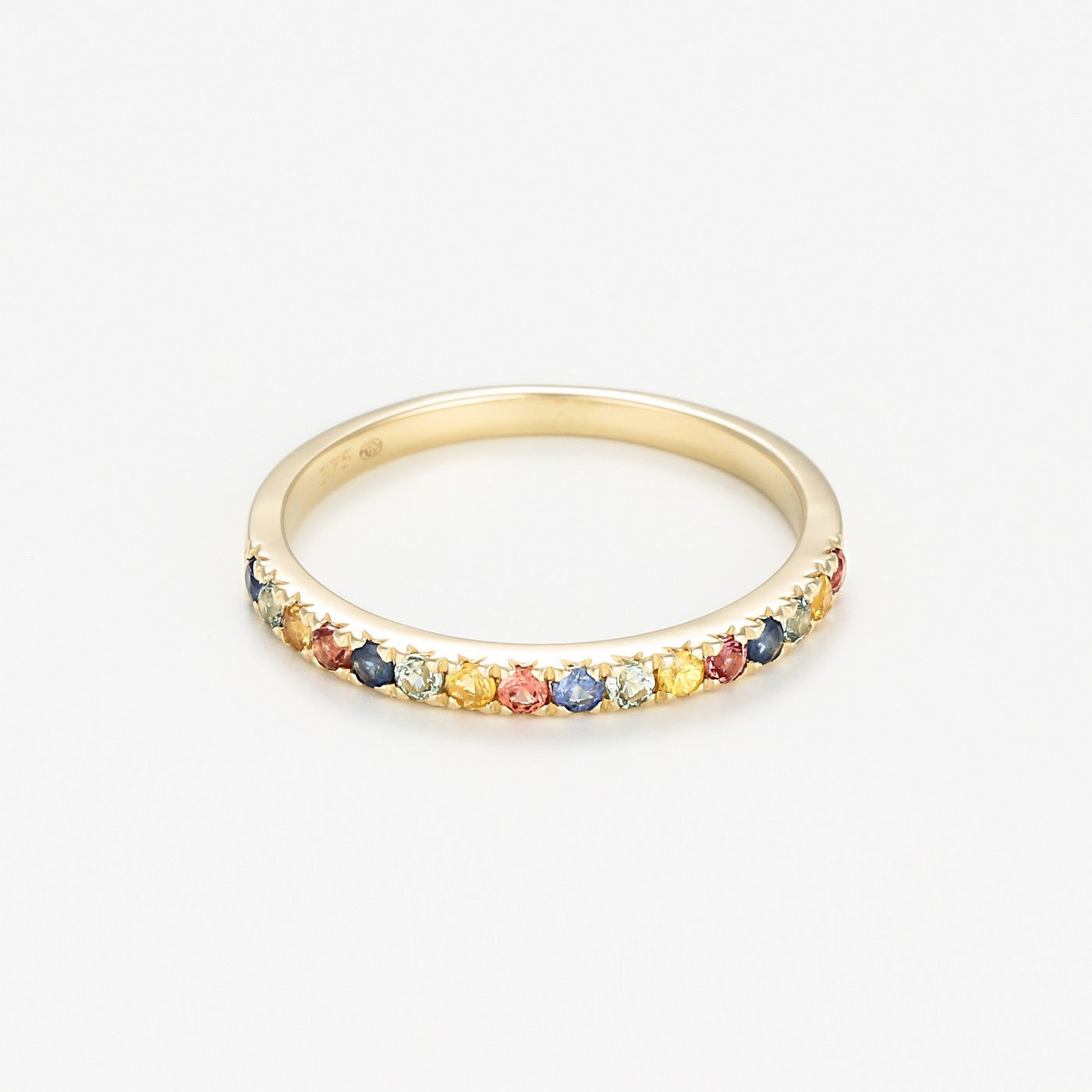 Anillo "Multicolor" - Oro amarillo 375/1000