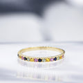 Anillo "Multicolor" - Oro amarillo 375/1000