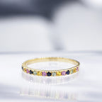 Anillo "Multicolor" - Oro amarillo 375/1000