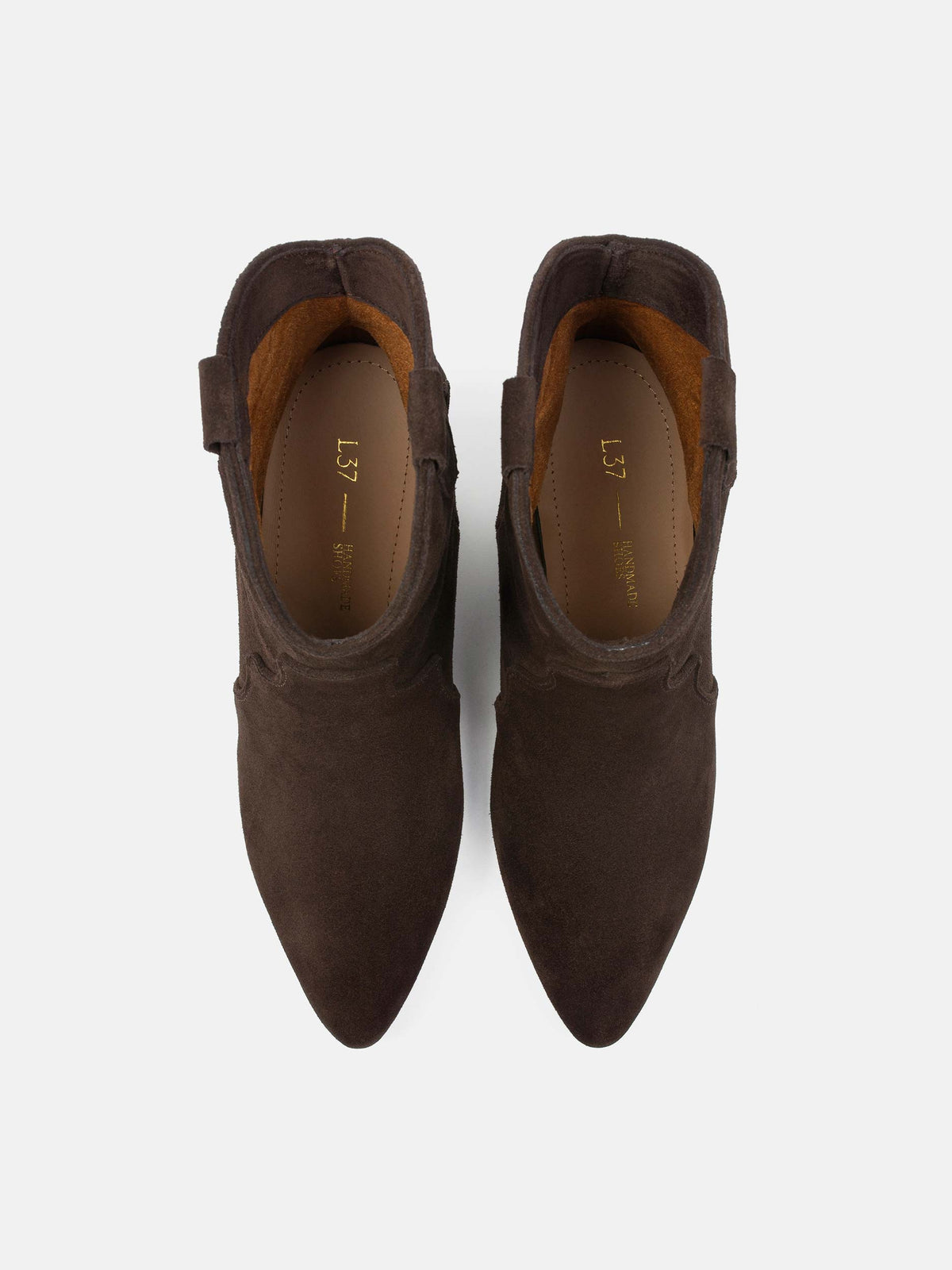 Starry Path Ankle Boots - Brown