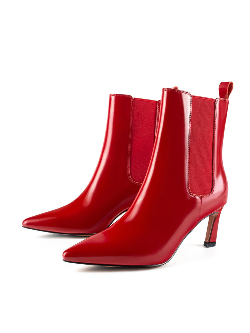 Bottines Straight To The Point - Rouge