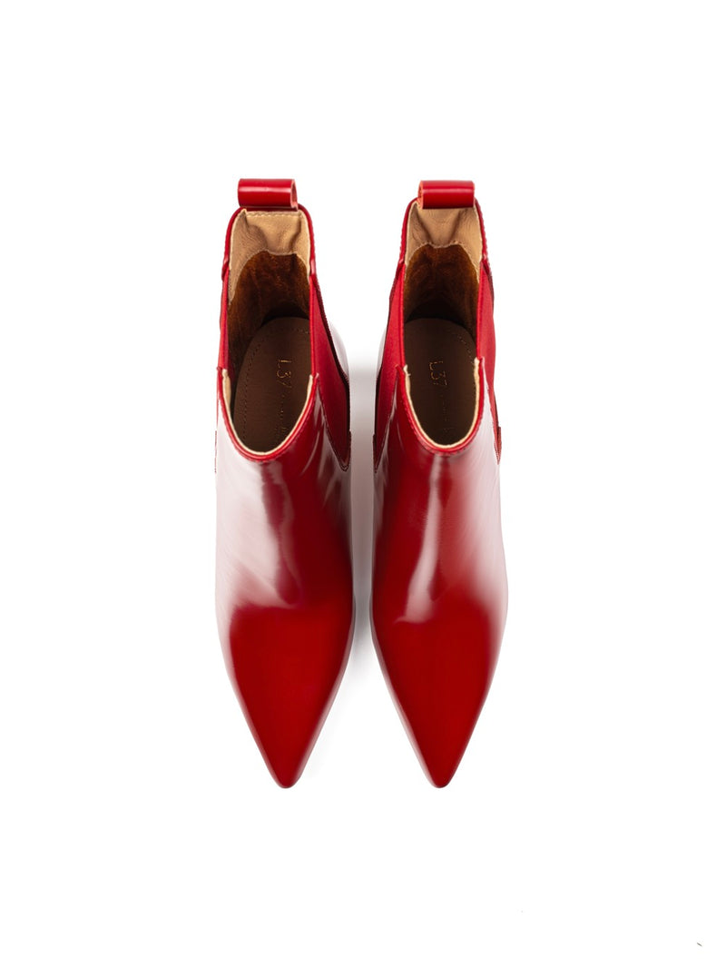 Bottines Straight To The Point - Rouge
