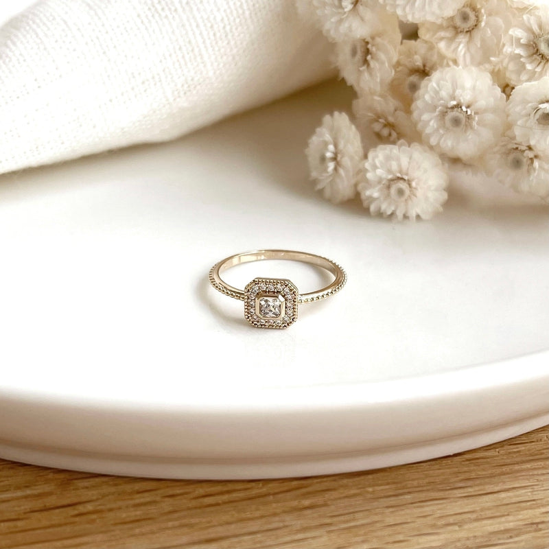 Gold-plated "Tiffany" ring-Rings-Instants Plaisirs - Jewelry-Instants Plaisirs | Jewelry